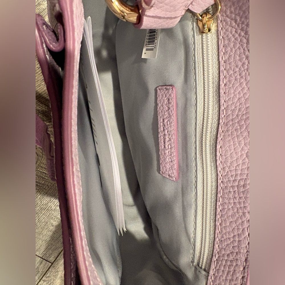 THE MARC JACOBS Maverick MiniāLeather Shoulder Bag in Lilac/Lavendar - Picture 7 of 8